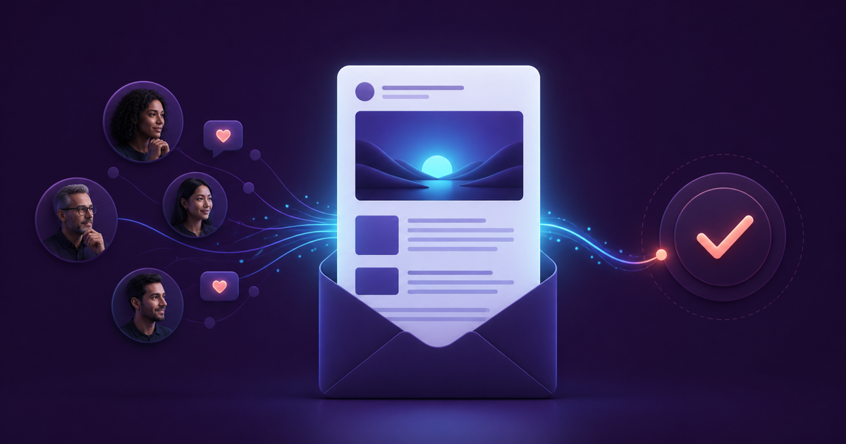 Newsletter conectando leitores recorrentes a uma ação de conversão